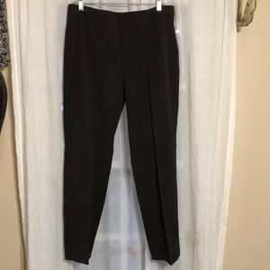 NWT Talbots Classic Trouser Front Pleat Pant in Brown